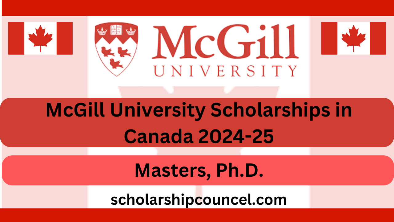 McGill University Scholarships in Canada 2024-25ading