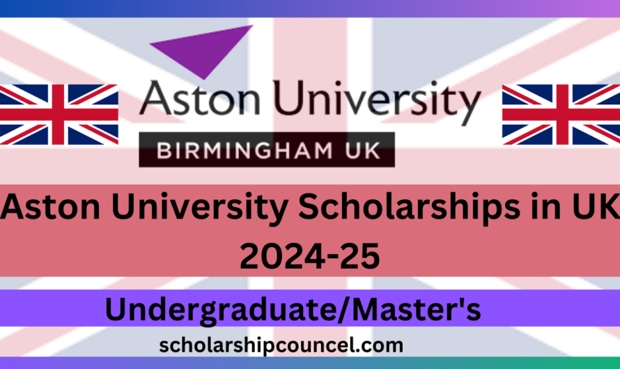 Aston University Scholarships in UK 2024-25