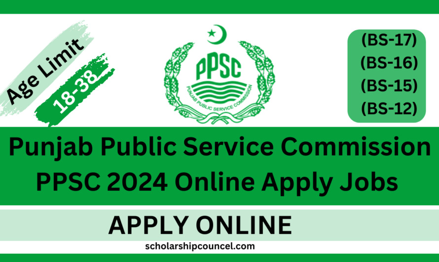 Punjab Public Service Commission PPSC 2024 Online Apply Jobs