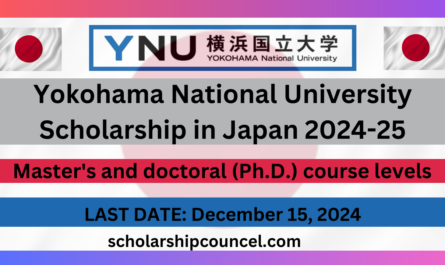 Yokohama National University Scholarship in Japan 2024-25